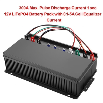 300A Max. Pulsafontladingstroom 1 sec 12V LiFePO4 accu met 0.1-5A Cell Equalizer stroom
