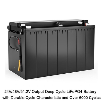 24V/48V/51.2V Uitgang Diepe cyclus LiFePO4-batterij met duurzame cycluskenmerken en meer dan 6000 cycli
