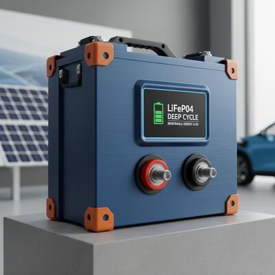 Lange levensduur diep ontladingscyclus LiFePO4 batterij stroombron voor opslag van hernieuwbare energie en toepassingen voor elektrische voertuigen