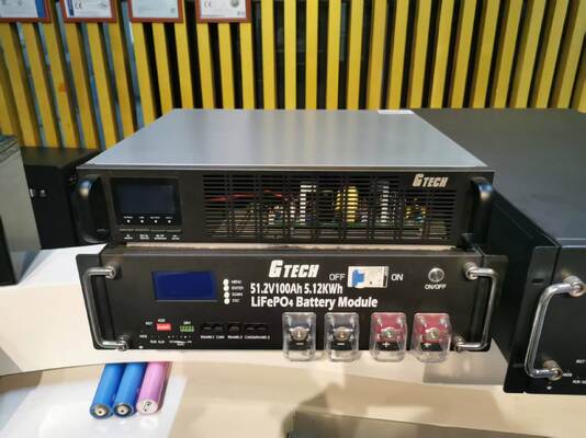 LiFePO4 Deep Cycle 51.2V100AH 5KWH Rack Gemonteerde Batterij voor Zonne-energie Opslag