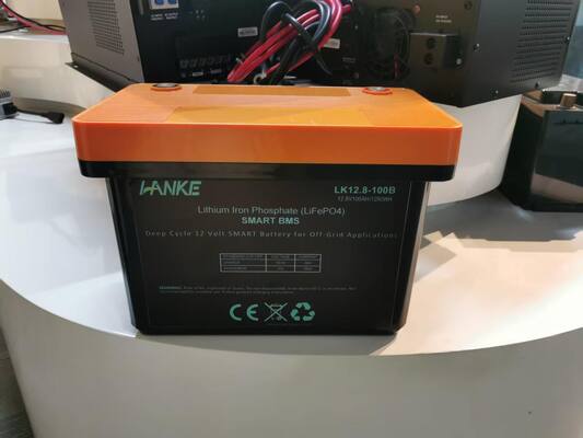 12.8V 100Ah LiFePO4-batterij met 6000 cycli voor opslag van zonne-energie