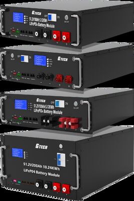 LiFePO4 batterijpakket 51.2V 200Ah 10KWH Rack gemonteerde energieopslagbatterij voor UPS