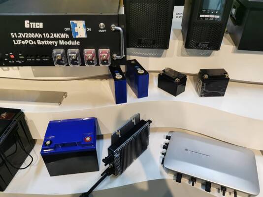 G TECH 12.8V 40Ah LiFePO4 batterij met 6000 cyclusduur Bluetooth functie voor zonne-energieopslag