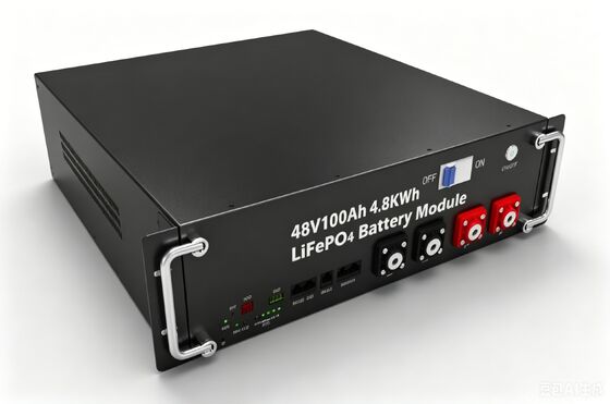 LiFePO4 batterijpakket 48V 100Ah 4.8KWH Rack gemonteerde energieopslagbatterij voor UPS-stations