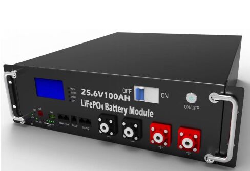 LiFePO4 batterijpakket 25.6V 100Ah 2.56KWh Rack gemonteerde energieopslagbatterij voor UPS Power Station