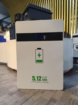 48V 51.2V 100Ah LiFePO4 Batterijpakket 5kWh Muur gemonteerd Residentieel Off Grid Zonnehuis Energieopslagbatterij Ingebouwde BMS