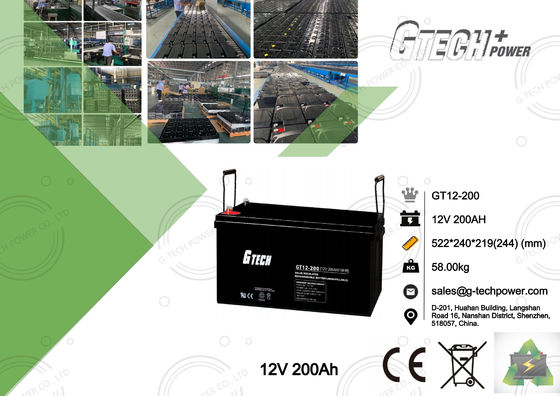 Eindf1 verzegelde Lood Zure Batterij 12v 200ah voor UPS-Telecommunicatie